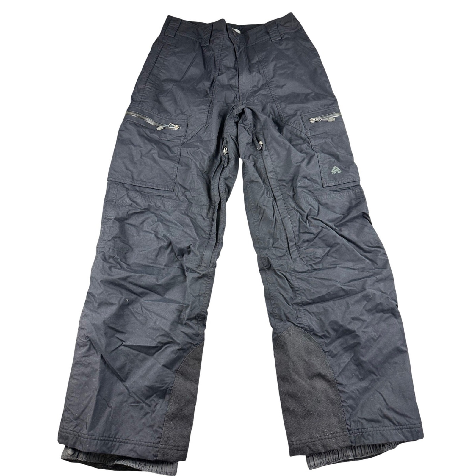Vintage Nike Acg Ski Pants S Black Fitstorm Tech Cargo Pockets Waterproof 90s